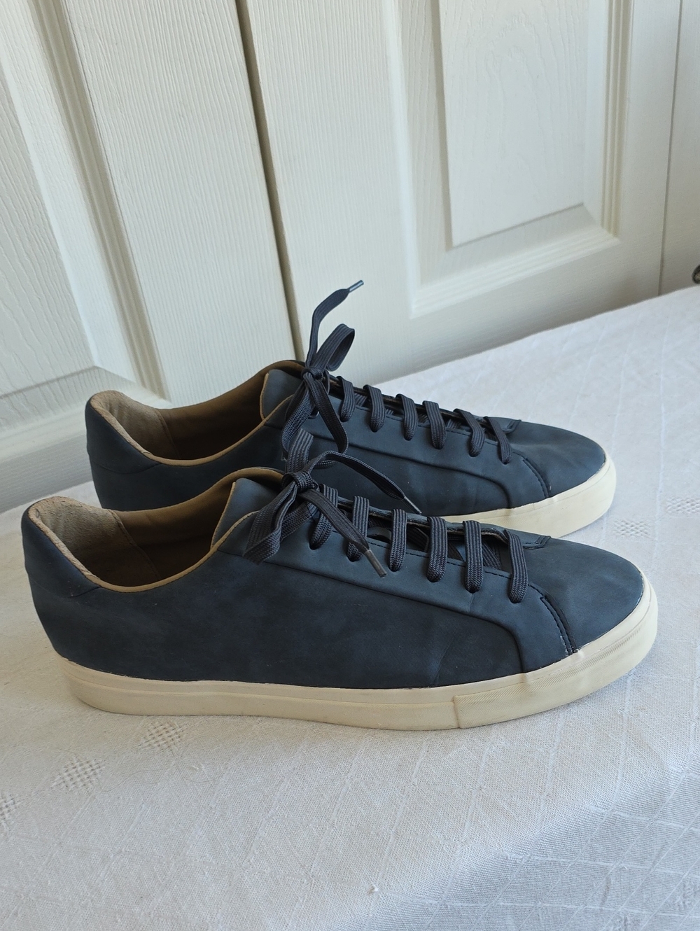 Zara Men Navy Blue Casual Low Top Sneakers Ortholite Comfort Size EUR 44
